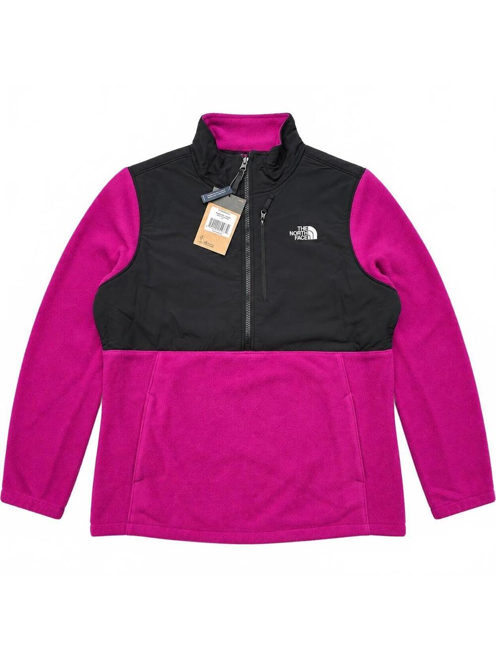 The North Face Candescent Pullover Women XL Dramatic Plum TNF Black Fleece NWT